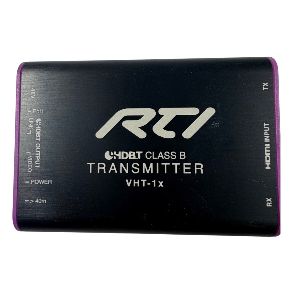 RTI VHT-1x HDBaseT Class B Transmitter HDMI‎ to HDBT 40m PoH Black Purple 1 piec